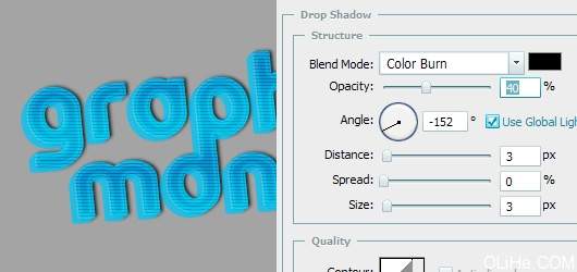 Photoshop教程:玻璃霓虹灯冷色文字效果