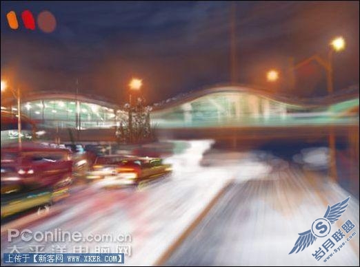 AdobePhotoshop绘制《白雪夜街景》插画