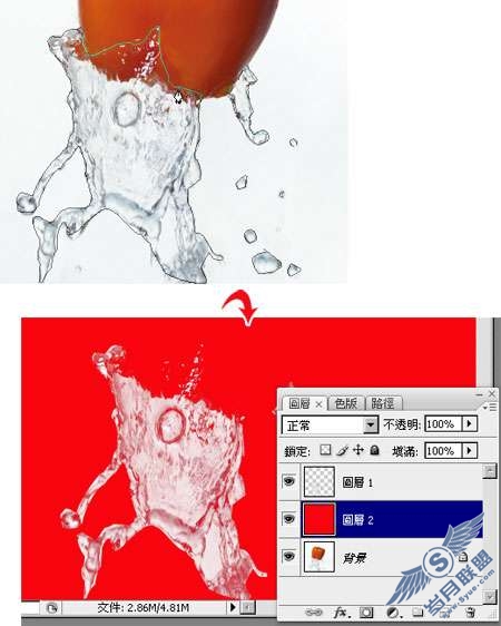 photoshop照片处理:给美女添加动感水衣【图】_