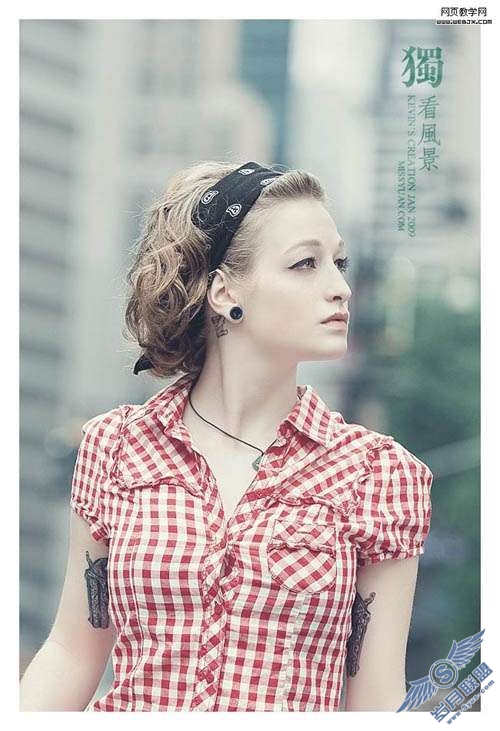Photoshop照片处理:调色出外景人物照片柔和的暖色调【图】_