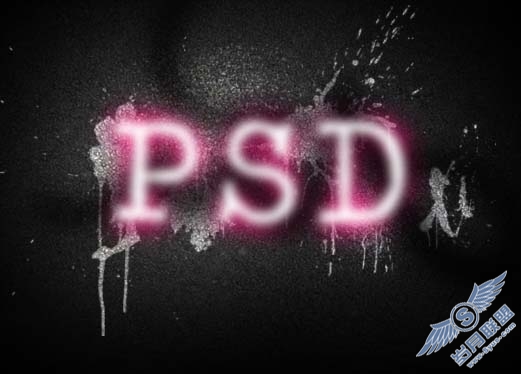 Photoshop制作彩色的涂鸦字效果