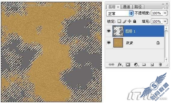 Photoshop打造粗糙的金属质感文字效果