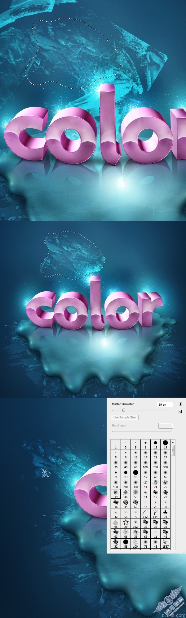photoshop制作3d文字教程(第二部分)