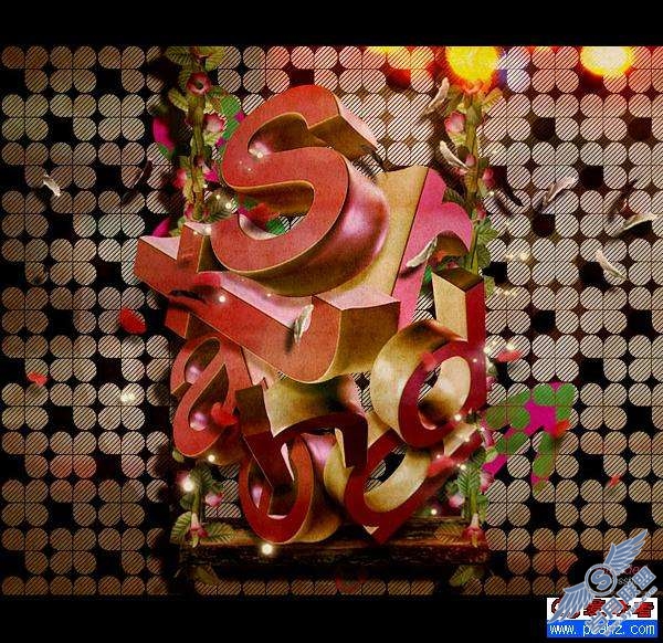 photoshop 3D立体字设计作品欣赏