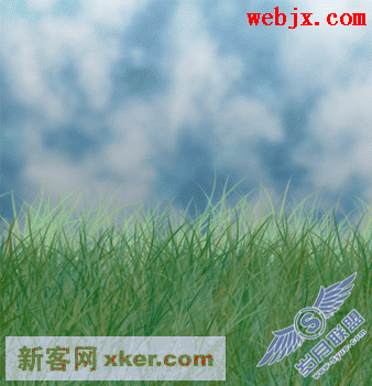 Photoshop模拟制作草地和天空效果图