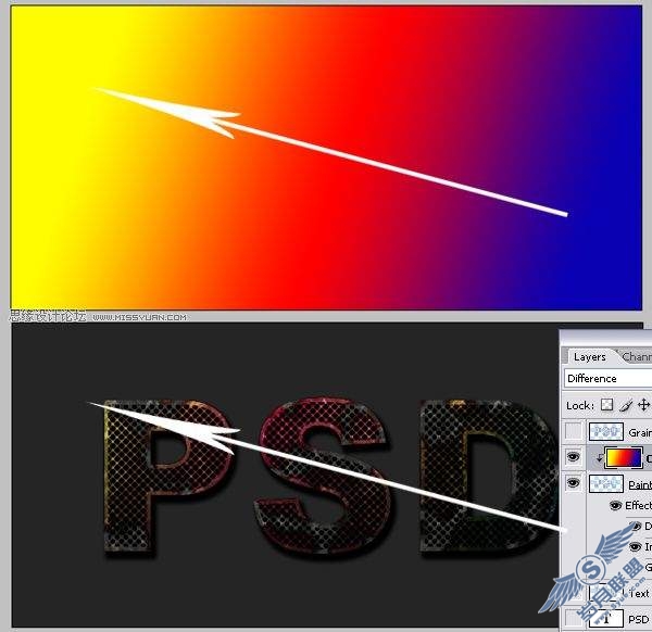 photoshop制作金属质感锈蚀文字