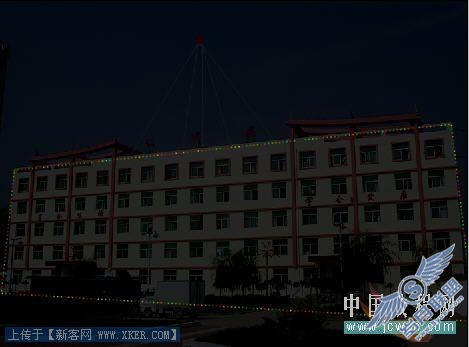 Photoshop把白天打造成节日夜晚效果