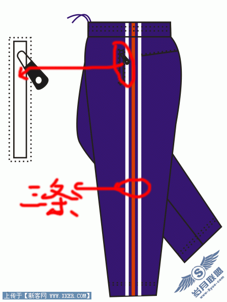 CorelDraw,休闲裤