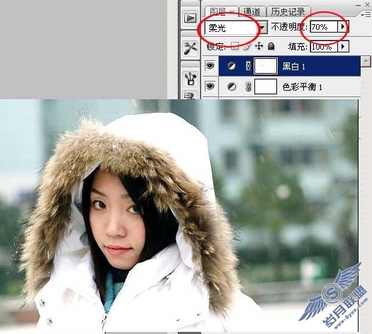 Photoshop给偏暗的影楼照片润色