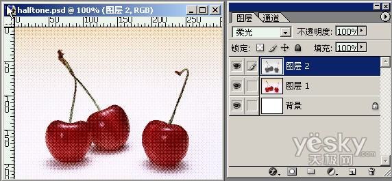 用Photoshop将图片处理为“半调网屏”特效_天极软件