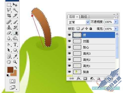 Photoshop鼠绘漂亮水晶水果图标
