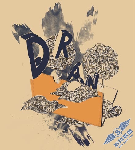 PhotoShop合成有手绘风格的个性化招贴