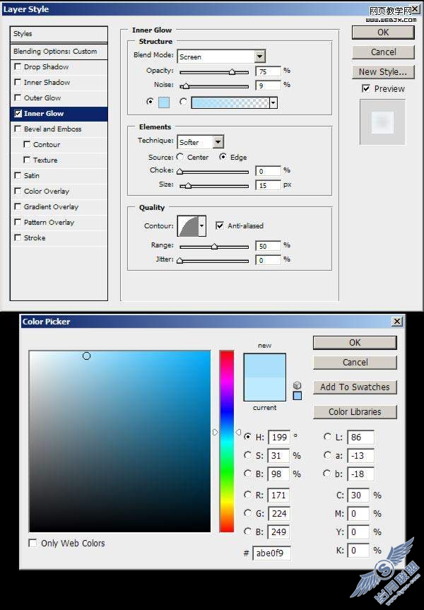 Photoshop教程:打造冰冻的冰雪文字效果