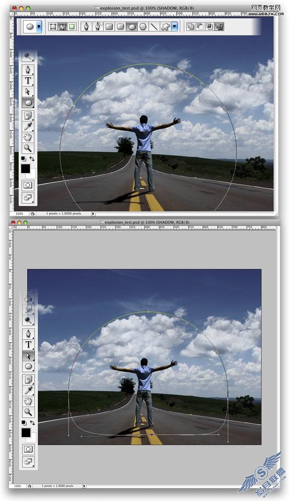 Photoshop经典合成教程:人的能量推翻汽车
