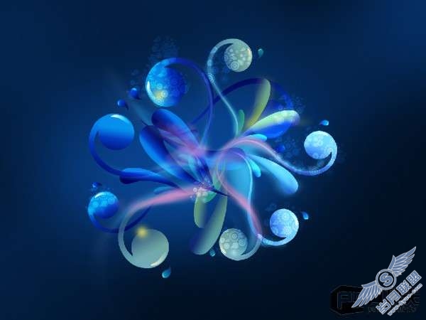 photoshop用钢笔工具绘制3D抽象物体【图】_
