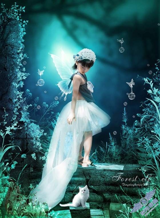 photoshop教程:梦幻精灵小公主的合成