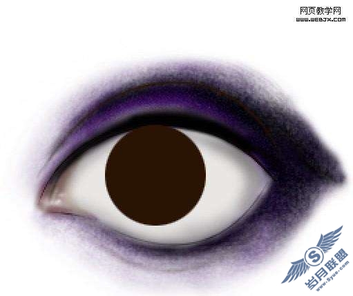 Photoshop鼠绘教程:制作惊讶的眼睛表情教程【图】_