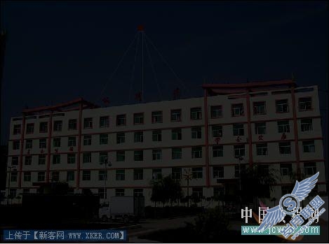 Photoshop把白天打造成节日夜晚效果
