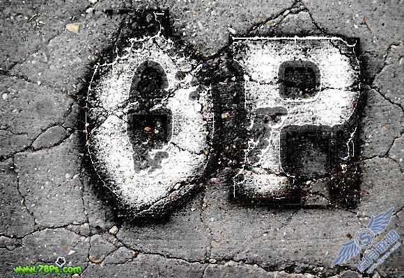 Photoshop教程:打造颓废涂鸦文字