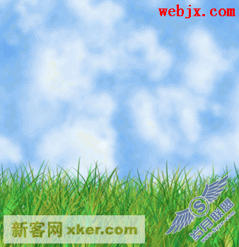 Photoshop模拟制作草地和天空效果图
