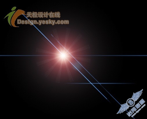 天极设计在线_Photoshop轻松制作炫光特效