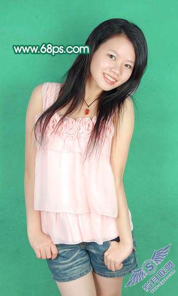 Photoshop照片处理:制作粉红色人物图片效果【图】_