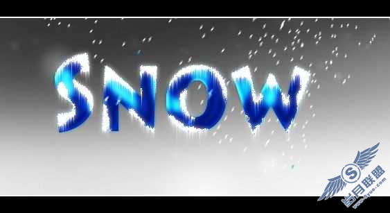 Photoshop文字特效:制作晶莹的冰天雪字效果