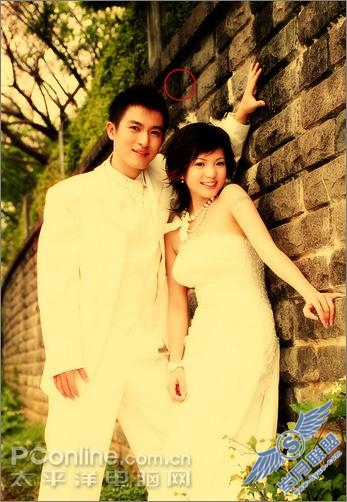 PhotoShop教程:处理情侣照片为旧风格卷轴特效