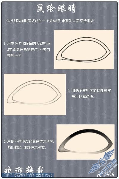 Photoshop手绘教程：插画人物眼睛的绘制方法