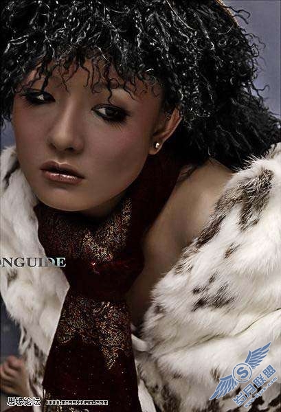 Photoshop照片处理:调出美女金属质感肤色【图】_