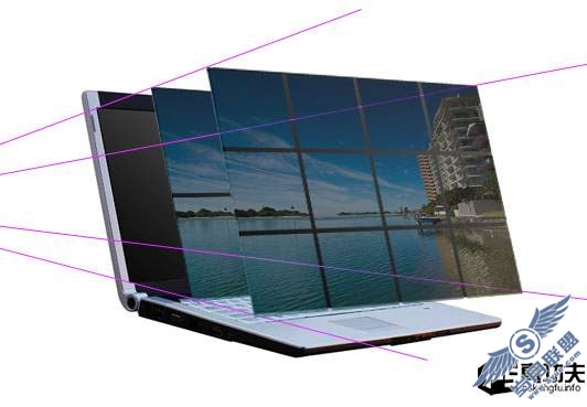 photoshp制作<a href=http://www.syue.com/Digital/Notebook/ target=_blank class=infotextkey>笔记本</a>广告海报的设计