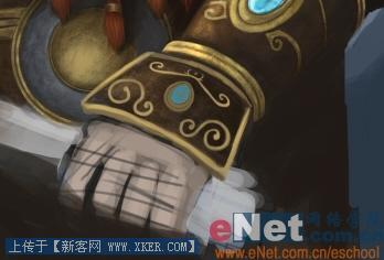 教你Photoshop手绘魔兽世界里的矮人战士(5)