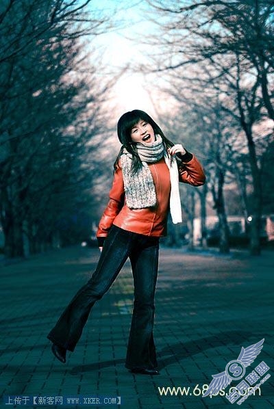 Photoshop制作怀旧暗调非主流照片效果