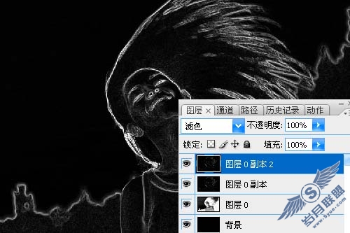 Photoshop合成教程:烈火中的美女