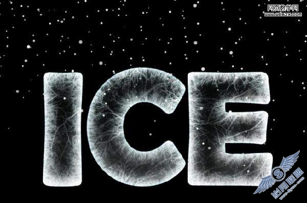 Photoshop教程:打造冰冻的冰雪文字效果