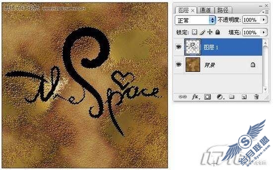 Photoshop打造粗糙的金属质感文字效果