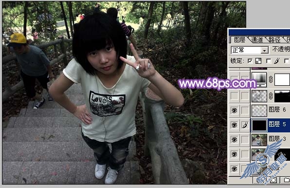 Photoshop调出可爱MM照片梦幻紫色调