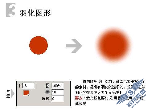 Fireworks“外发光”特效的实例应用【图】_