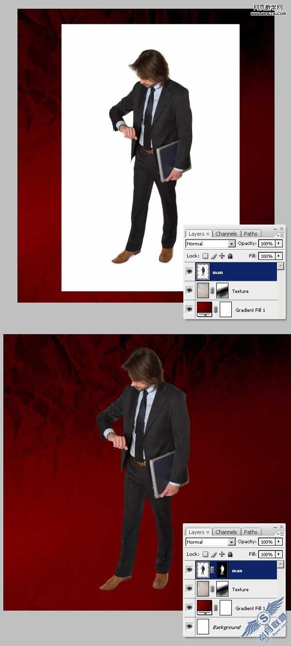 Photoshop合成教程:建构主义职场海报