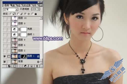 Photoshop调出人物艳丽的粉色调