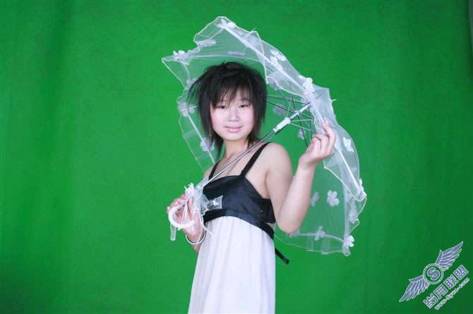 Photoshop照片处理:制作淡水墨背景照片【图】_