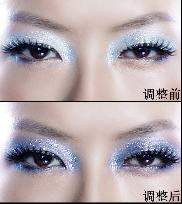 Photoshop人像照片中眼影和唇彩的修饰技法