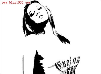 Photoshop制作金发美女海报效果
