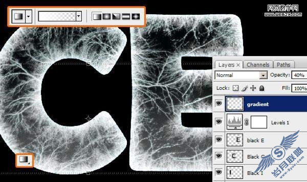 Photoshop教程:打造冰冻的冰雪文字效果