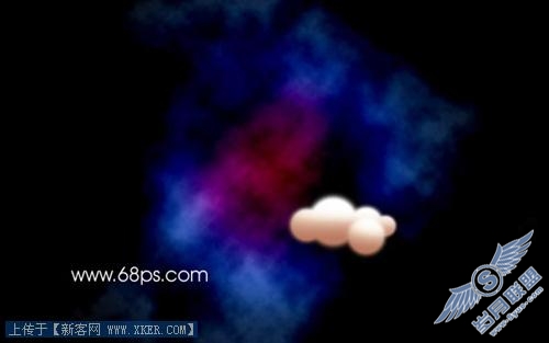 Photoshop制作漂亮彩虹星空