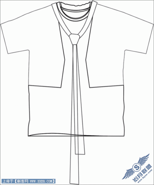 用CorelDraw在T恤框架中设计花纹75