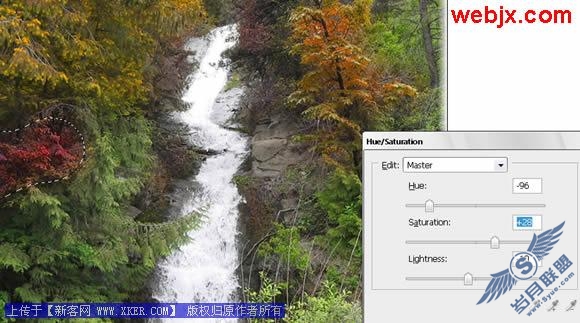 利用Photoshop饱和度工具为照片换色彩