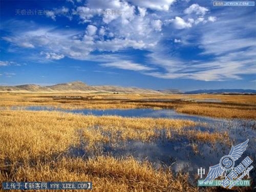 用Photoshop混合选项轻松合成风景照片