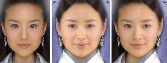 Photoshop出来的众多明星对称脸照欣赏