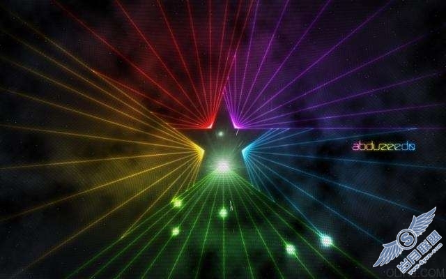 Photoshop与Illustrator结合制作五星闪耀光芒效果图【图】_